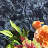 Трикотаж джерси принт "Цветы" F027791 Col.2 темно-серый, розовый, 150 см, 270 г/м² фото № 4