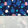 Трикотаж креп "Горошки" HGPT150415-1 синий, розовый, 150 см,  220 г/м² фото № 4