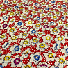Коттон принт "Цветы" D3006, красный, белый, 145 см, 100 г/м² фото № 4