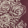 Трикотаж сандра купон "Цветы" 41432 D551 бордовый, серый фото № 5