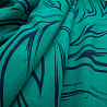 Вискоза принт "Абстракция" ST3949, зеленый, темно-синий, 95 г/м², 145 см фото № 2