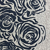 Трикотаж сандра купон "Цветы" 41432 D551, серый фото № 5