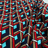 Трикотаж ливерпуль принт "Ромбы" HN-022, темно-синий, красный, 250 г/м², 150 см фото № 2