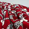 Трикотаж ливерпуль принт "Грибы" HN-024, темно-красный, белый, 250 г/м², 150 см фото № 3