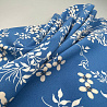 Ниагара принт "Цветы" N3629 пыльно-голубой, бежевый, 150 см, 110 г/м² фото № 2