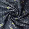 Трикотаж сандра "Стрекозы" D15 темно-синий, темно-серый, 150 см, 230 г/м² фото №1