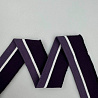 Подвяз трикотажный R35 серо-фиолетовый, баклажановый, 4,5 см фото № 3