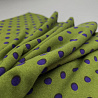 Трикотаж джерси "Горохи" фиолетовый, травяной-зеленый, 150 см, 270 г/м² фото № 3