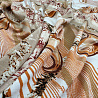 Трикотаж вискоза набивная "Огурцы" D-024857-1, бежевый, белый, 150 см, 200 г/м² фото № 2