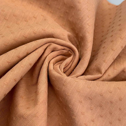 Коттон однотонный 2107, светлый кирпич, 145 см, 105 г/м²