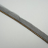 Кант декоративный T 655 черный, золото, 0,3 см (намотка 50 ярдов) фото №1