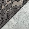 Трикотаж вискоза набивная "Цветы" D2, цвет капучино, белый, 150 см, 300 г/м² фото № 3