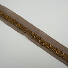 Тесьма декоративная Т/006 коричневый, бронза, 1,5 см (намотка 20 ярдов) фото №1