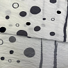 Блузочная ткань с вискозой "Горошки и полосы" D7094,белый, серый, 100 г/м², 145 см фото № 2
