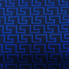 Трикотаж  жаккард с блеском "Геометрия" D#9855 синий, черный, 150 см, 300 г/м² фото № 4
