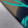Трикотаж "Оттоман" принт цветы односторонний бордюр D2, темно-синий, 150 см, 270 г/м² фото № 3