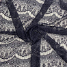 Гипюр стрейч "Реснички" XH-3101, темно-синий, 55 г/м², 150 см фото №1