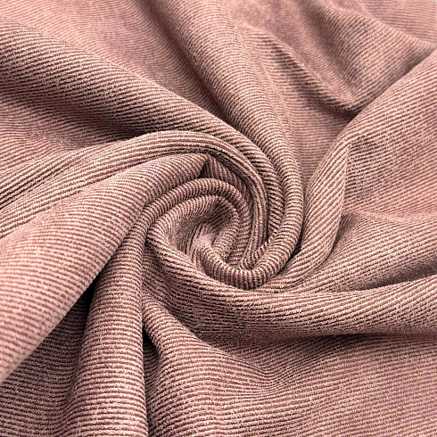 Трикотаж твил однотонный TX466 шоколадный, 150 см, 260 г/м²