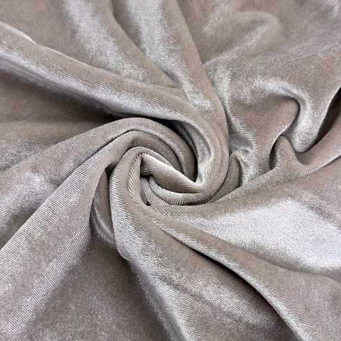 Бархат, бежевый, 150 см, 270 г/м²