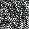 Трикотаж джерси принт "Геометрия" RY22693, черный, белый, 270 г/м², 150 см фото №1