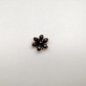 Элемент декоративный "Цветок" E521 черный, миндаль 4 см фото №1