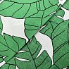 Вискоза принт "Монстера" WZ002, белый, зеленый, 95 г/м², 145 см фото № 3