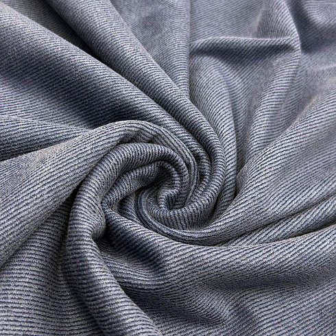 Трикотаж твил однотонный TX466 темно-синий, 150 см, 260 г/м²