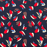 Трикотаж джерси принт "Узоры" WPP021, черничный, красный, 270 г/м², 150 см фото № 4