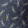 Трикотаж сандра "Стрекозы" D15 темно-синий, темно-серый, 150 см, 230 г/м² фото № 3