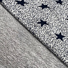 Трикотаж браш принт "Звезды" HN-019 серый, 150 см, 200 г/м² фото № 3
