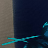 Трикотаж "Оттоман" принт цветы односторонний бордюр D2, темно-синий, 150 см, 270 г/м² фото № 4